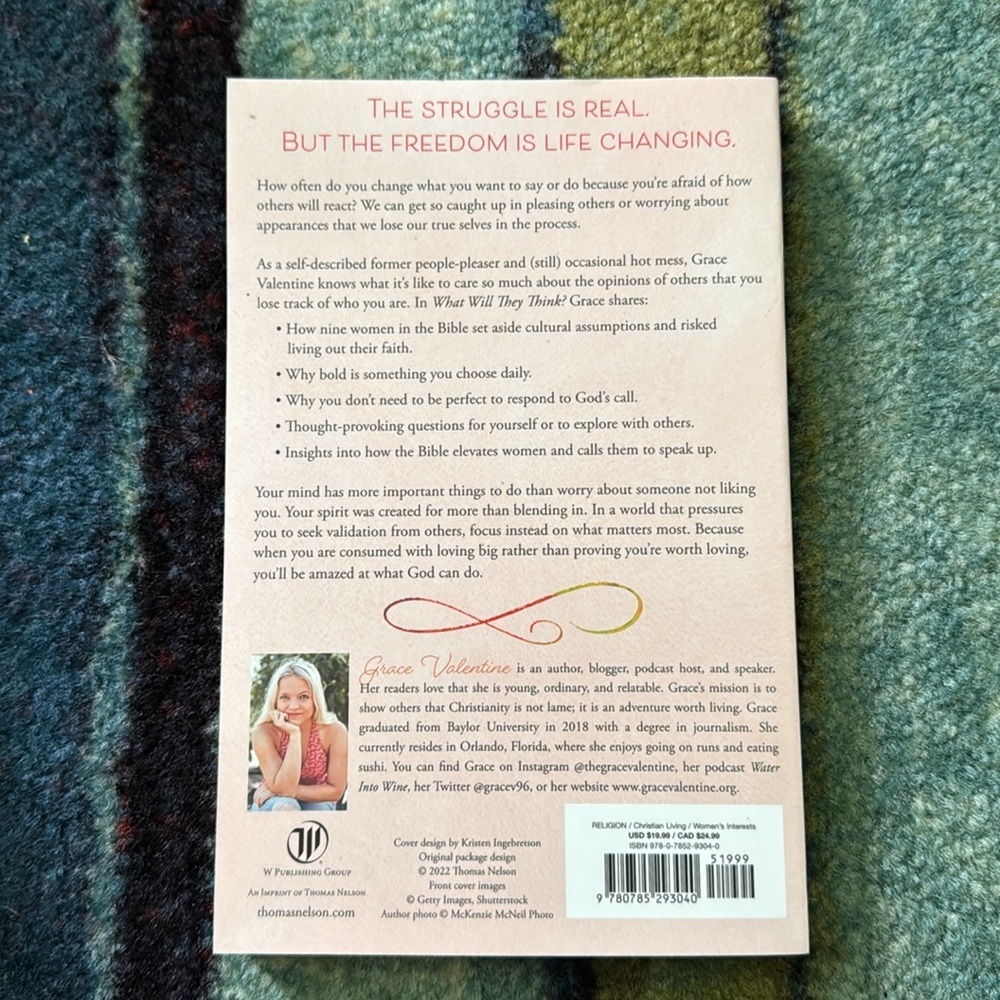 What Will They Think? Book by Grace Valentine - Picture 2 of 3